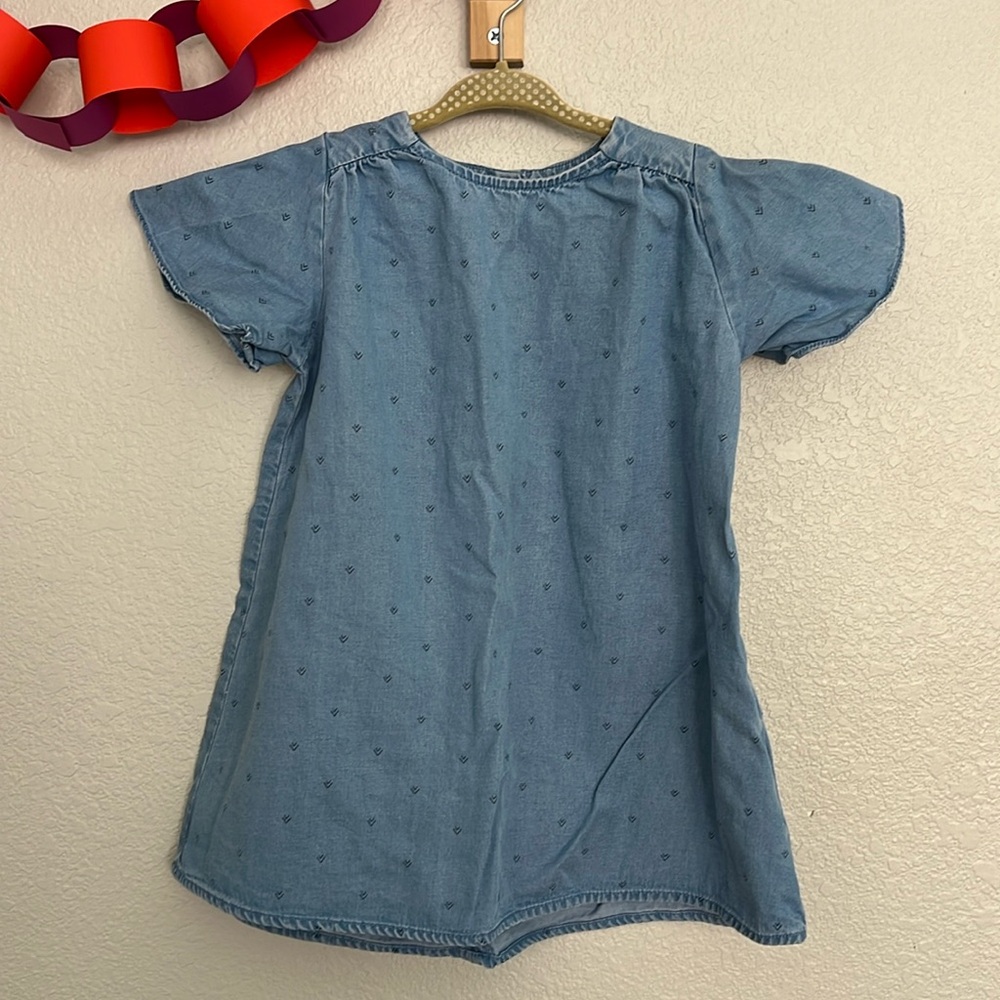Zara Baby 2/3 chambray dress with flutter sleeves